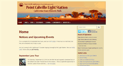 Desktop Screenshot of pointcabrillo.org